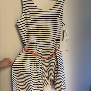 Black and White Lined Dress
